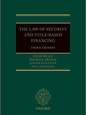 The Law of Security and Title-Based Financing (3rd Edition) – eBook PDF